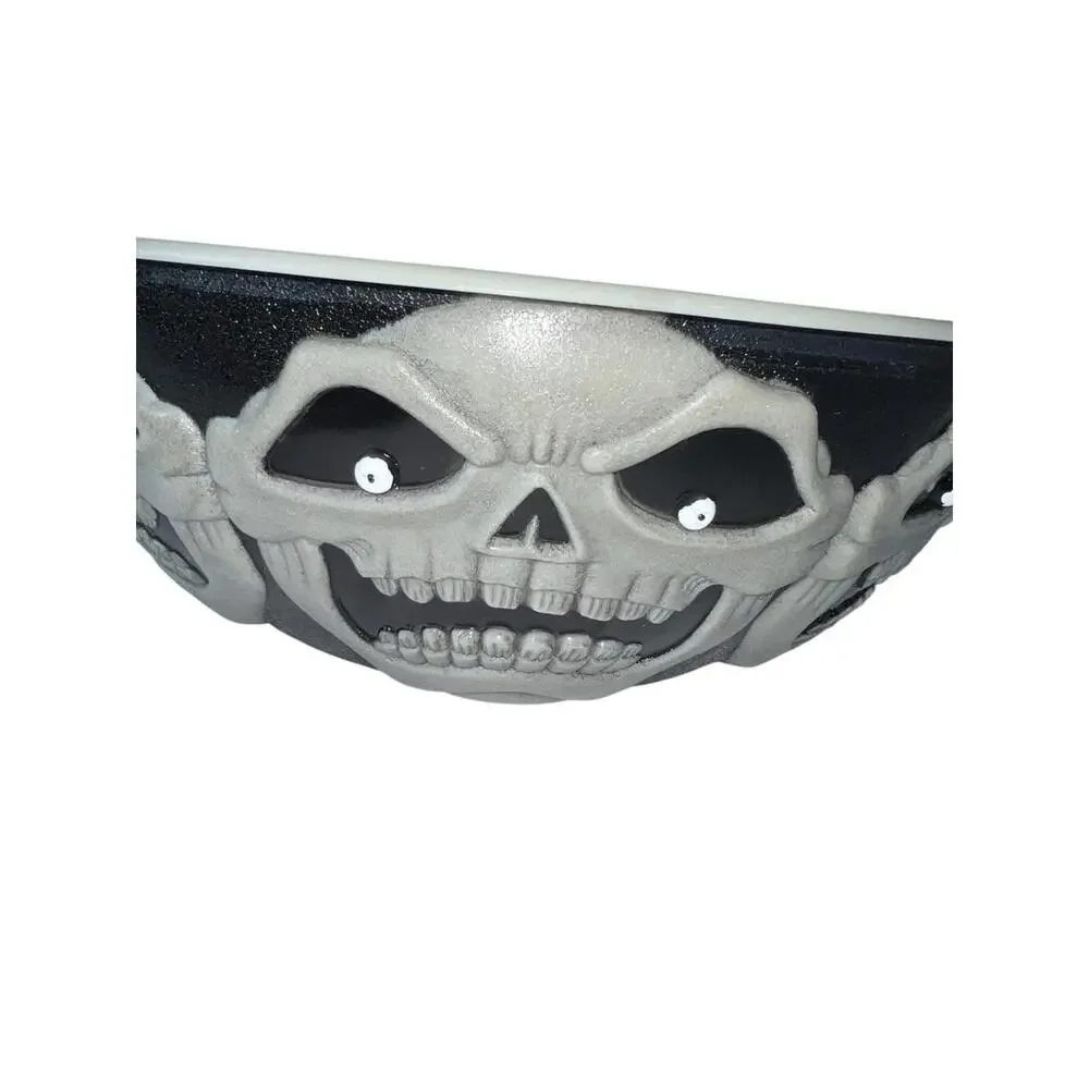 Halloween Easter Unlimited Hard Plastic Skull Skeleton Vtg 11.5